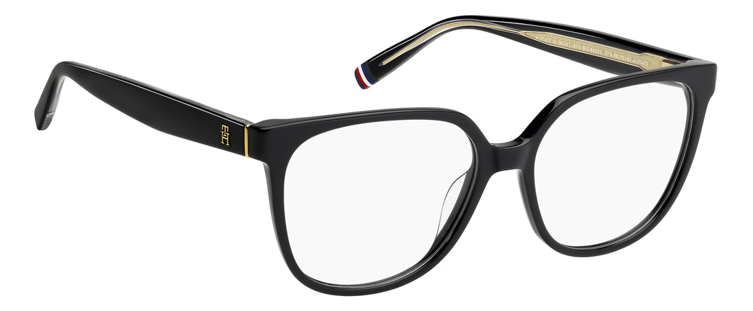 Lunettes de vue tommy hilfiger th 2400 807 negro rectangular femenino taille 54mm - Vue détaillée