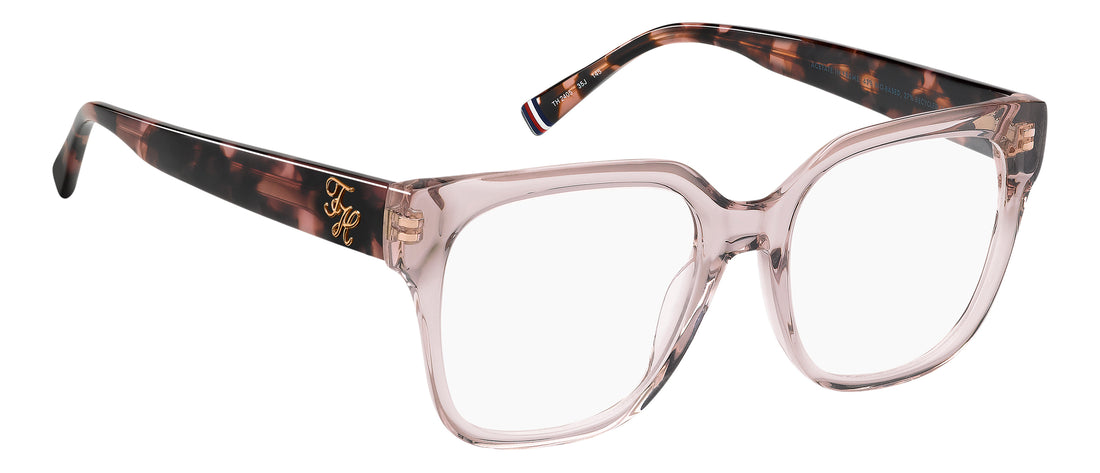 Lunettes de vue tommy hilfiger th 2405 35j rosa square femenino taille 52mm - Vue détaillée