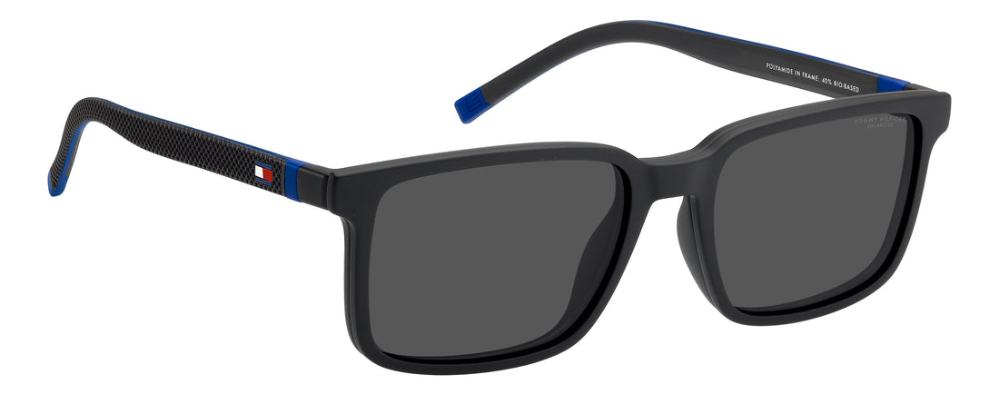 Lunettes de soleil tommy hilfiger th 2377/c 003 m9 negro rectangular masculino taille 54mm - Vue détaillée