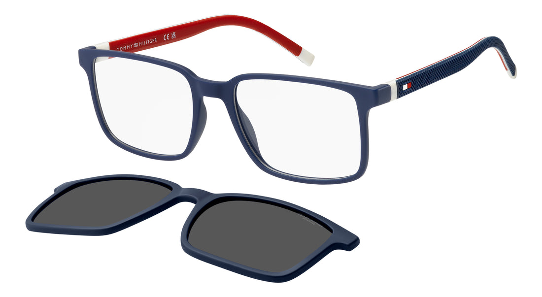 Lunettes de soleil tommy hilfiger th 2377/c pjp m9 azul rectangular masculino taille 54mm - Vue principale