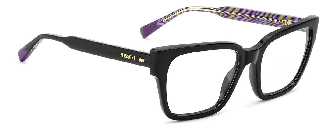 Lunettes de vue missoni mis 0310 807 negro rectangular femenino taille 53mm - Vue détaillée