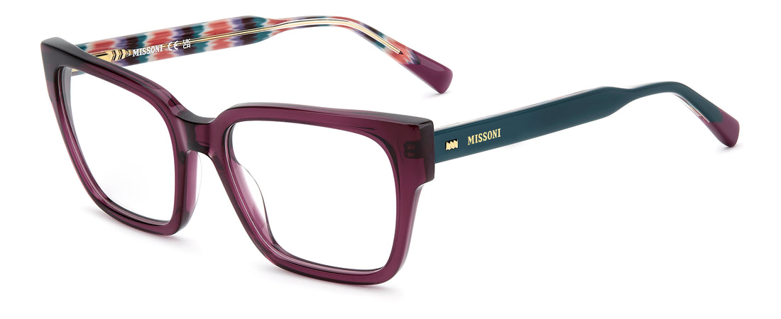 Lunettes de vue missoni mis 0310 8cq rojo rectangular femenino taille 53mm - Vue principale