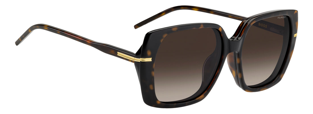 Lunettes de soleil hugo boss boss 2020/g/c 086 la havana square femenino taille 55mm - Vue détaillée