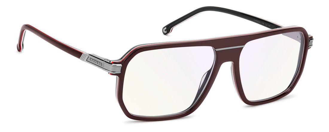 Brillen carrera 1148 1lh 13 burdeos rectangular masculino größe 60mm - Detailansicht