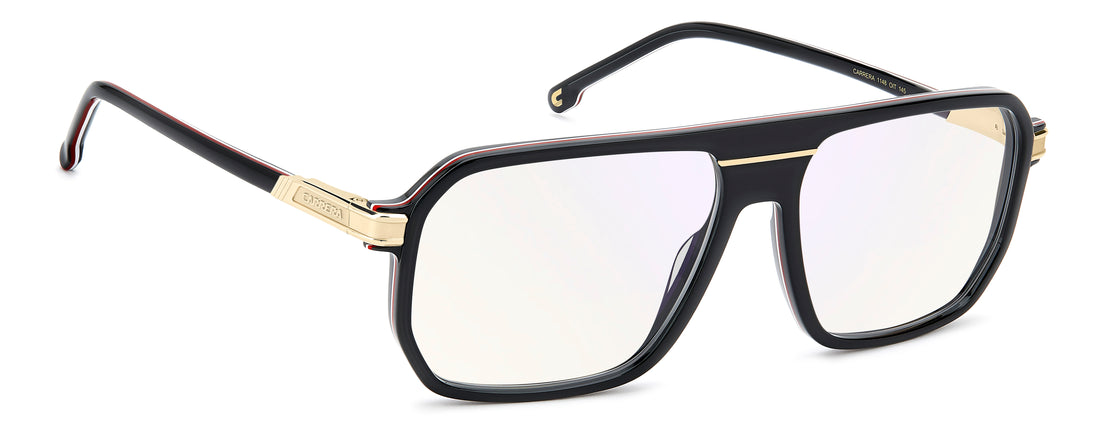 Brillen carrera 1148 oit 13 negro rectangular masculino größe 60mm - Detailansicht
