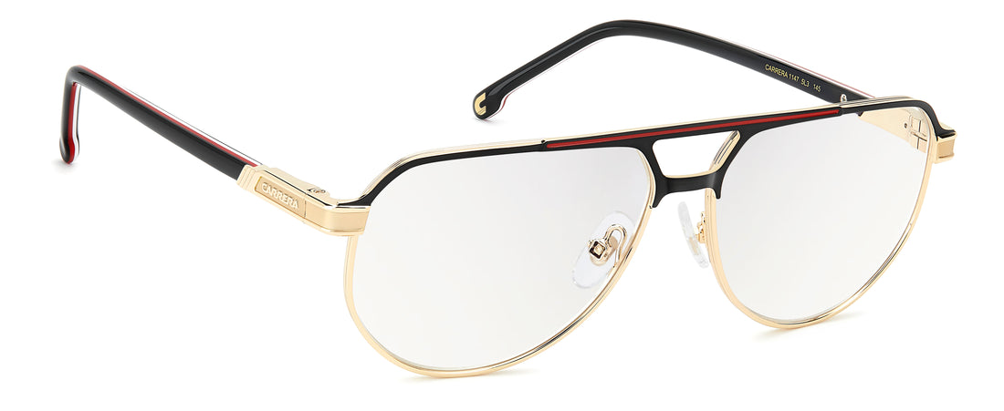 Lunettes de vue carrera 1147 5l3 13 dorado pilot masculino taille 58mm - Vue détaillée