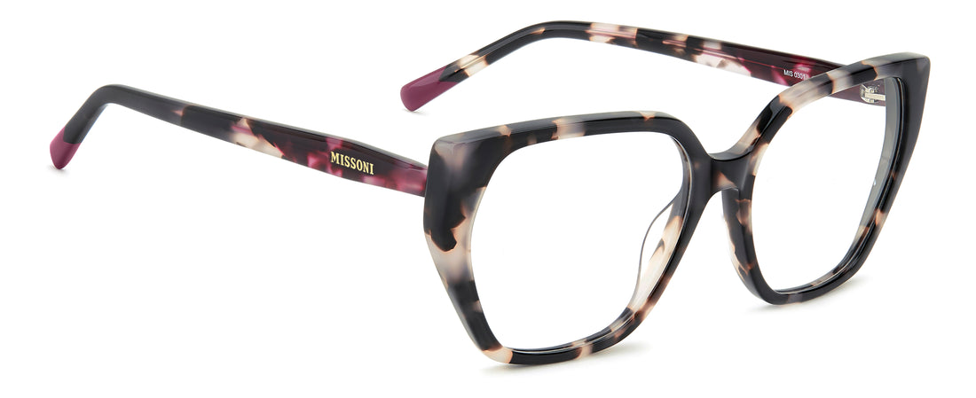 Brillen missoni mis 0301 ons havana rectangular femenino größe 55mm - Detailansicht