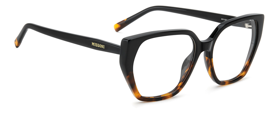 Brillen missoni mis 0301 wr7 negro rectangular femenino größe 55mm - Detailansicht