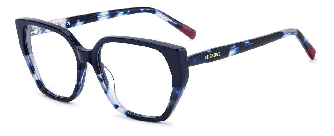 Brillen missoni mis 0301 xp8 azul rectangular femenino größe 55mm - Hauptansicht