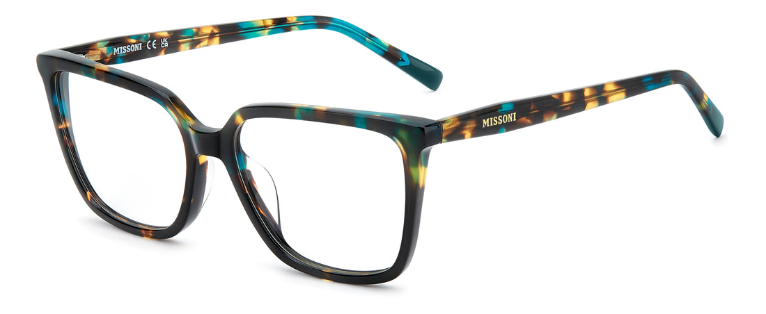 Brillen missoni mis 0302/g phw havana rectangular femenino größe 55mm - Hauptansicht