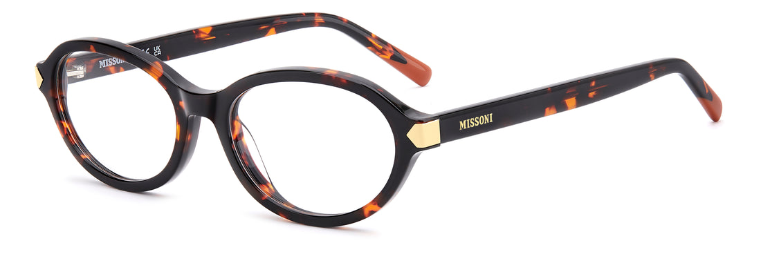 Brillen missoni mis 0307 086 havana oval femenino größe 52mm - Hauptansicht