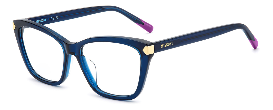 Brillen missoni mis 0308/g pjp azul rectangular femenino größe 54mm - Hauptansicht