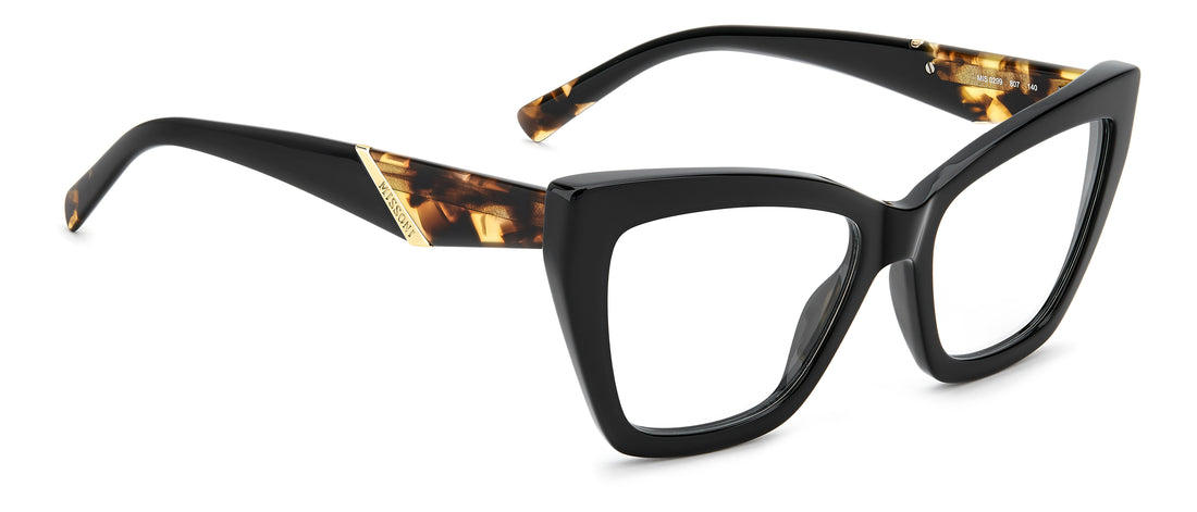 Brillen missoni mis 0299 807 negro rectangular femenino größe 54mm - Detailansicht