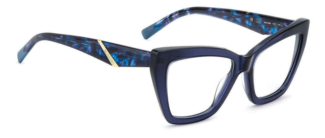 Brillen missoni mis 0299 pjp azul rectangular femenino größe 54mm - Detailansicht