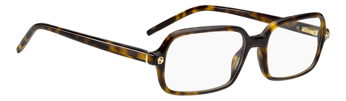 Brillen hugo boss boss 2019 086 havana rectangular femenino größe 54mm - Detailansicht