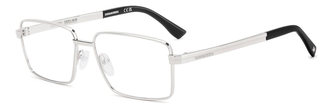 Brillen dsquared2 d2 0216 010 plateado rectangular masculino größe 56mm - Hauptansicht