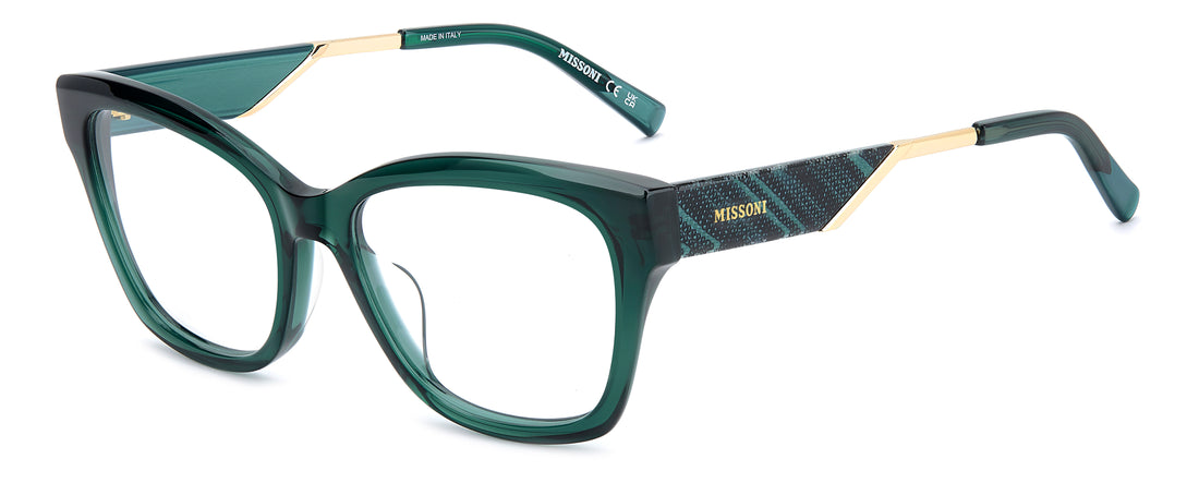Brillen missoni mis 0293/g zi9 verde rectangular femenino größe 54mm - Hauptansicht