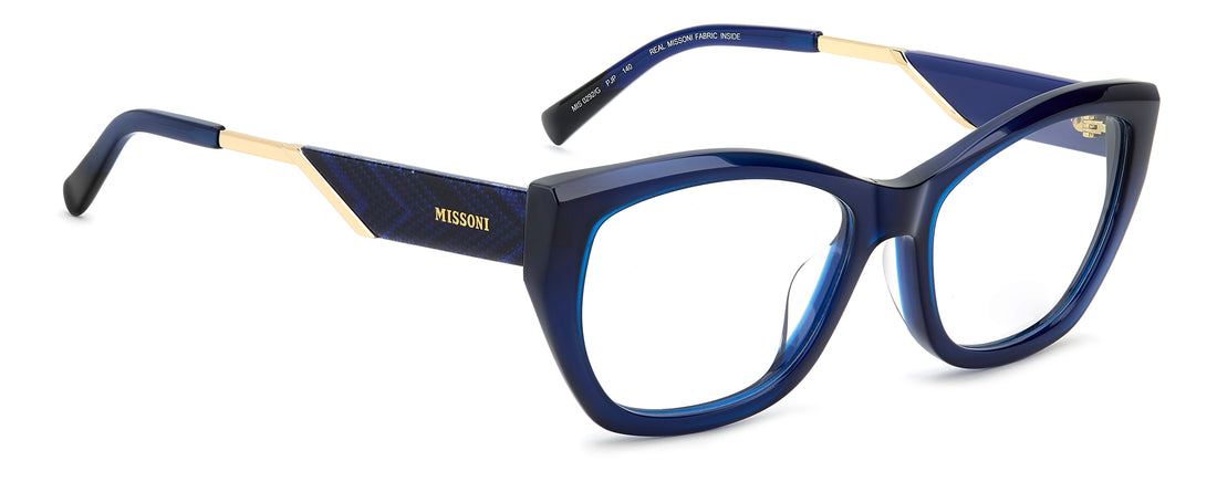 Brillen missoni mis 0292/g pjp azul rectangular femenino größe 54mm - Detailansicht