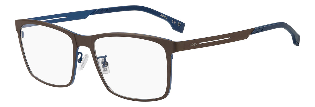 Brillen hugo boss boss 1999/g 800 marron rectangular masculino größe 57mm - Hauptansicht