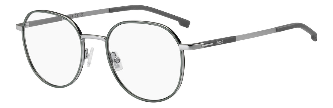 Lunettes de vue hugo boss boss 1992 r81 plateado round masculino taille 51mm - Vue principale
