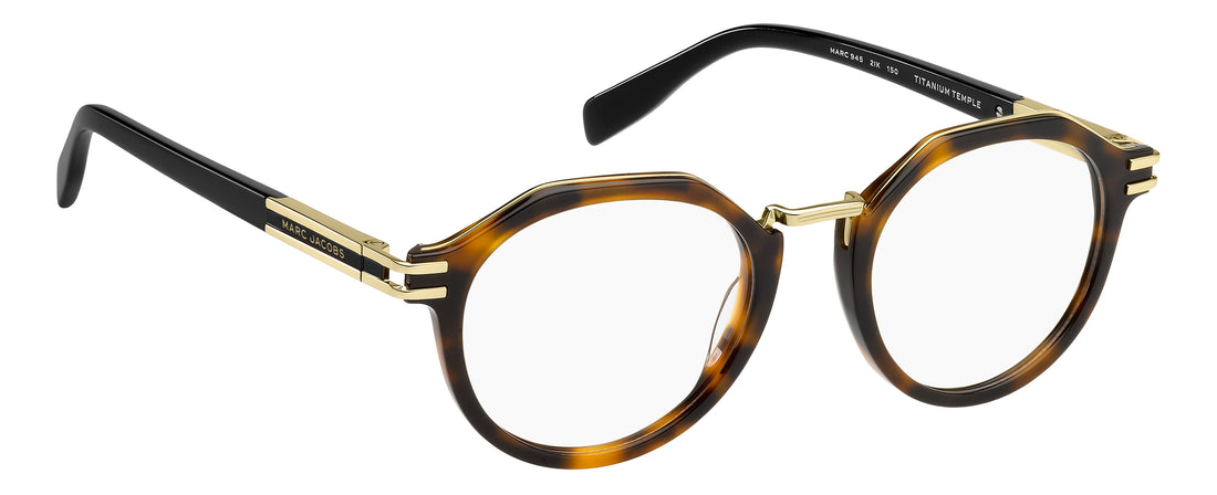 Brillen marc jacobs marc 945 2ik havana round masculino größe 50mm - Detailansicht