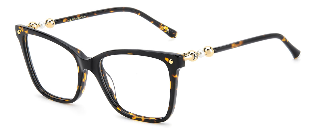 Brillen carolina herrera her 0408 086 havana rectangular femenino größe 54mm - Hauptansicht