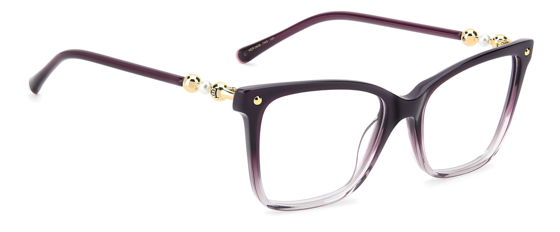 Brillen carolina herrera her 0408 7w5 burdeos rectangular femenino größe 54mm - Detailansicht