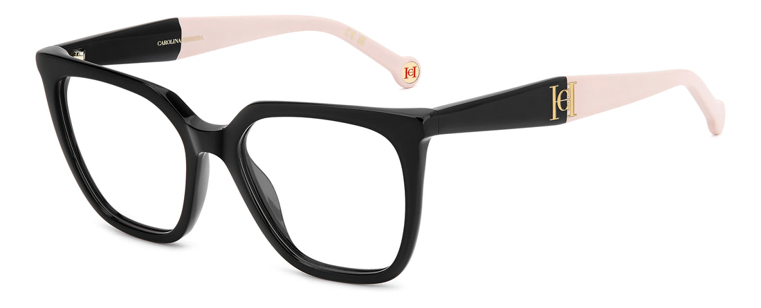 Brillen carolina herrera her 0418 807 negro rectangular femenino größe 53mm - Hauptansicht