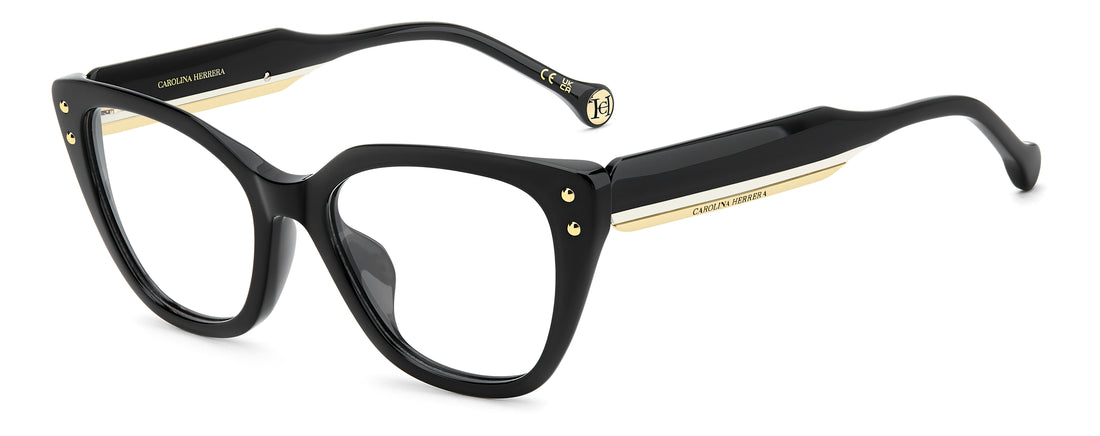 Brillen carolina herrera her 0412/g 807 negro rectangular femenino größe 52mm - Hauptansicht