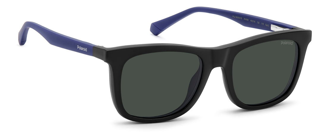 Sonnenbrillen polaroid kids pld 8055/cs 0vk m9 negro rectangular infantil größe 46mm - Detailansicht