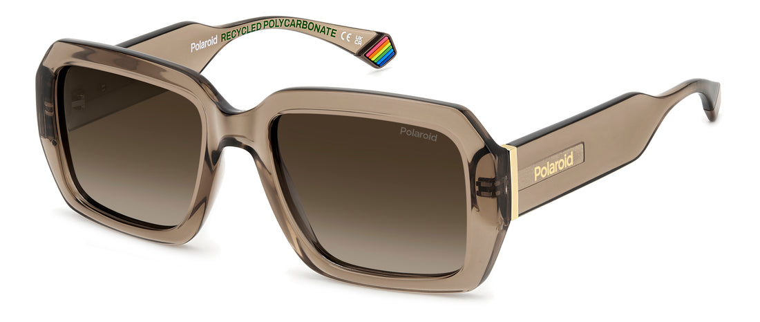 Sonnenbrillen polaroid pld 6223/s/x 09q la brown rectangular unisex größe 54mm - Hauptansicht