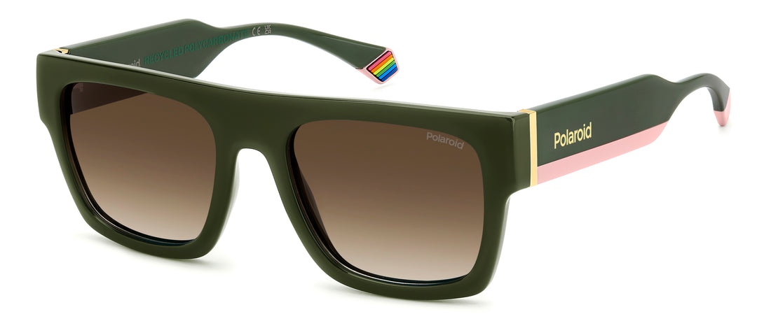 Sonnenbrillen polaroid pld 6224/s/x 1ed la verde rectangular flat top unisex größe 54mm - Hauptansicht