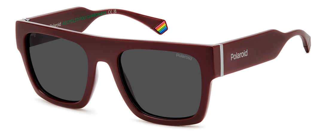 Sonnenbrillen polaroid pld 6224/s/x lhf m9 burdeos rectangular flat top unisex größe 54mm - Hauptansicht