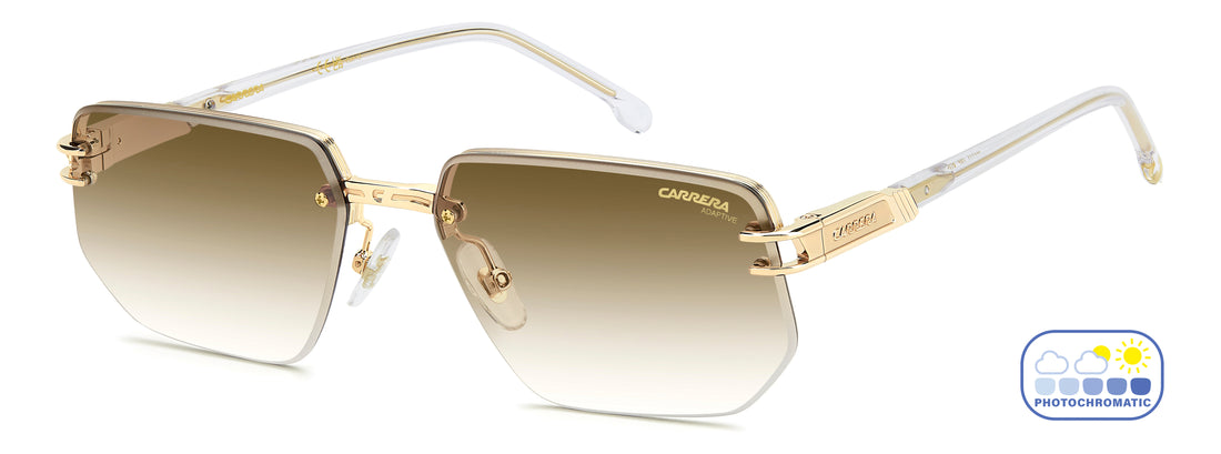 Solglasögon carrera 1070/s 900 wb transparente rectangular masculino storlek 60mm - Huvudvy