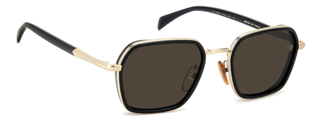 Sunglasses david beckham db 1194/g/s rhl ir dorado square masculino size 53mm - Detailed view