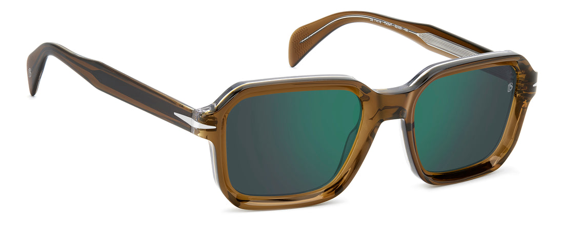 Óculos de sol david beckham db 7147/s txo mt transparente square masculino tamanho 52mm - Vista de detalhe