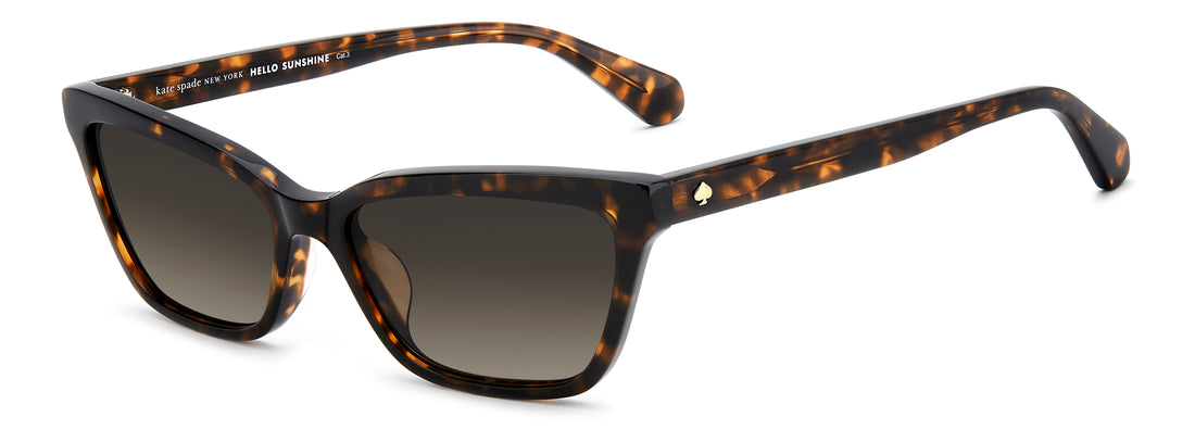 Óculos de sol kate spade ks aisha 2/s 086 ha havana rectangular femenino tamanho 55mm - Vista principal
