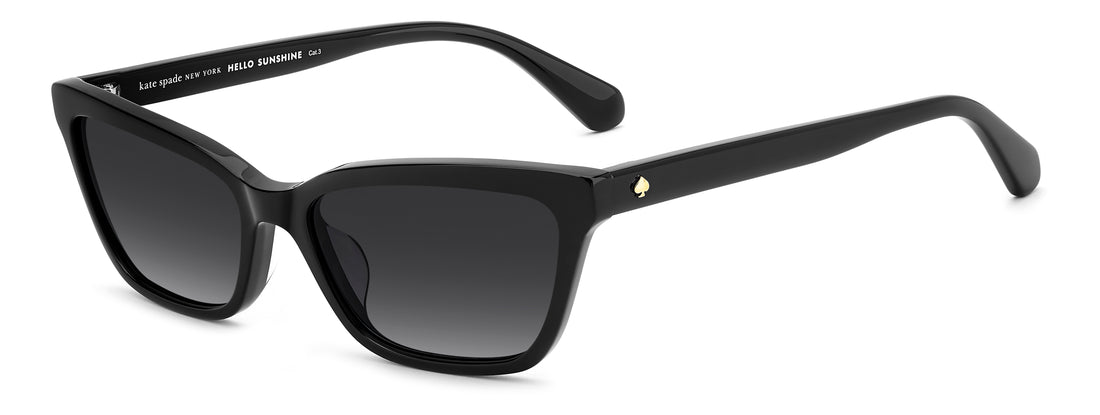 Óculos de sol kate spade ks aisha 2/s 807 9o negro rectangular femenino tamanho 55mm - Vista principal