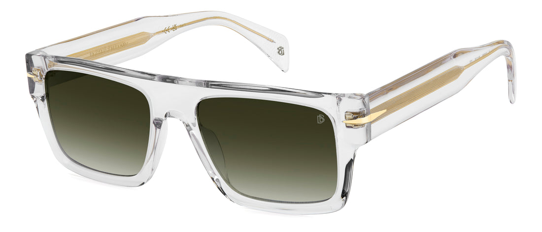Óculos de sol david beckham db 7161/s 900 9k transparente rectangular masculino tamanho 54mm - Vista principal