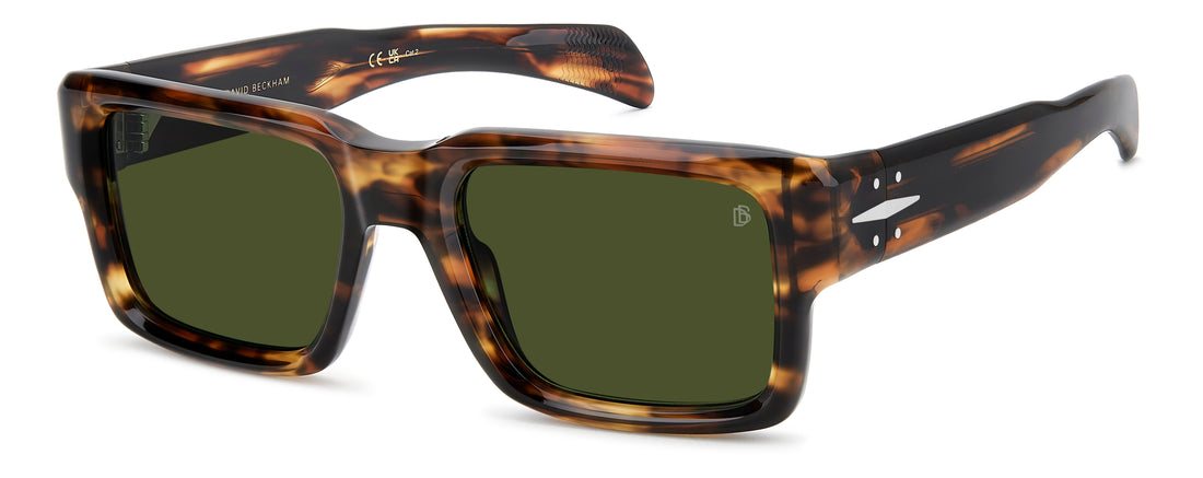 Óculos de sol david beckham db 7159/s wr9 qt marron rectangular masculino tamanho 53mm - Vista principal