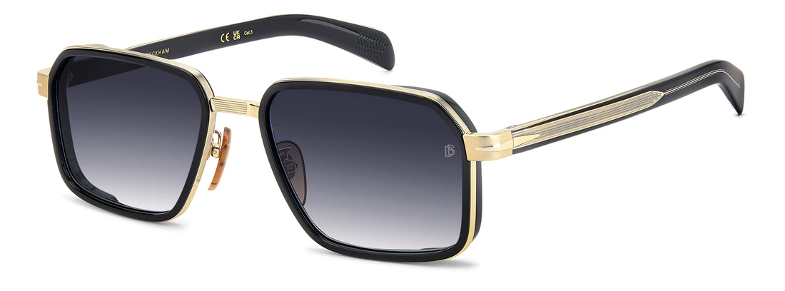 Óculos de sol david beckham db 7158/s rhl 08 dorado rectangular masculino tamanho 57mm - Vista principal