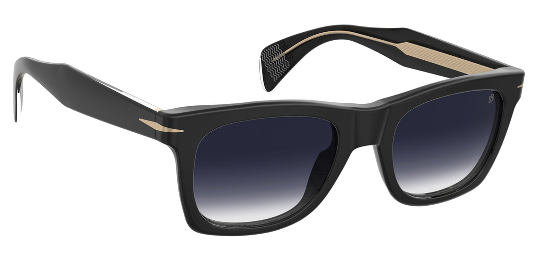 Sunglasses david beckham db 1222/s 807 08 negro rectangular masculino size 53mm - Main view