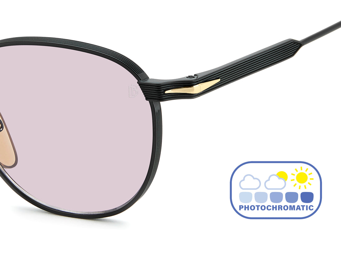 Óculos de sol david beckham db 1228/s i46 5f negro pantos masculino tamanho 51mm - Vista de detalhe