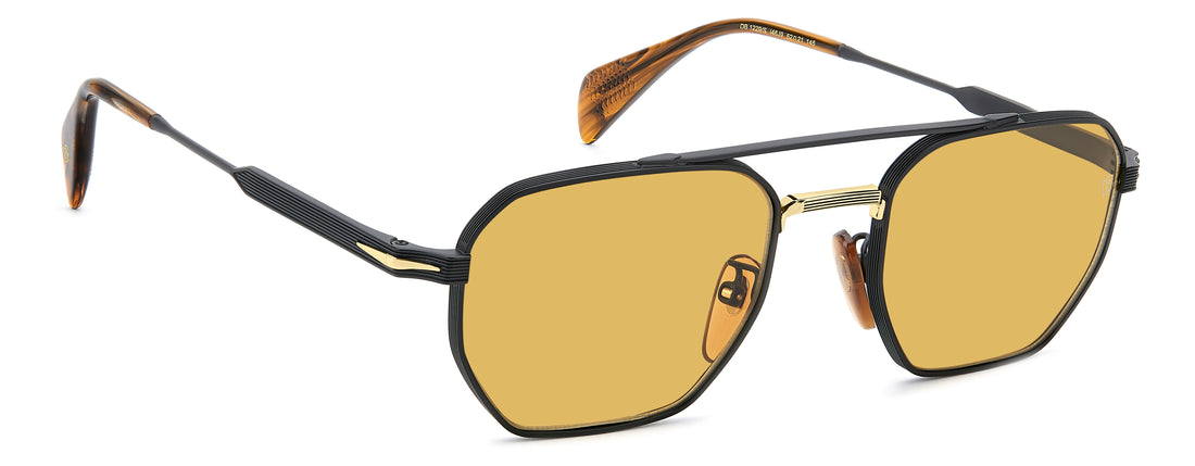 Óculos de sol david beckham db 1229/s i46 j9 negro navigator masculino tamanho 52mm - Vista de detalhe