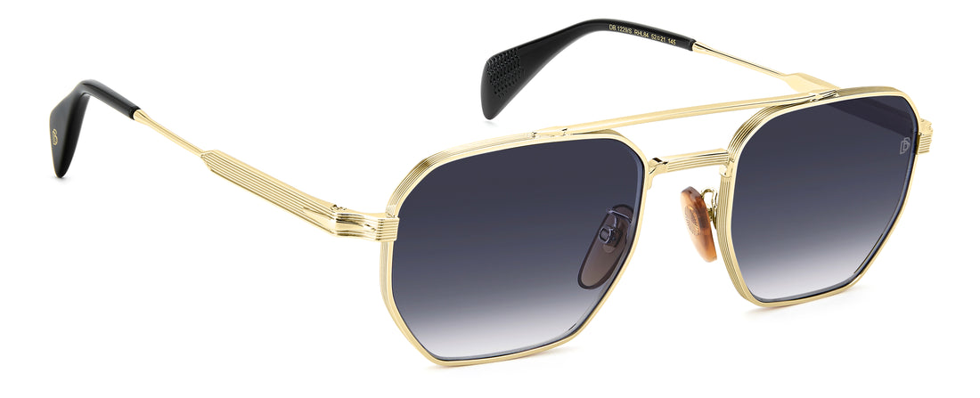 Óculos de sol david beckham db 1229/s rhl 84 dorado navigator masculino tamanho 52mm - Vista de detalhe