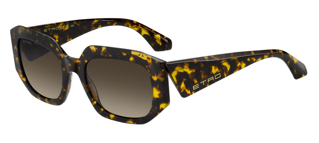 Sunglasses etro 0123/s 086 ha havana rectangular femenino size 55mm - Main view
