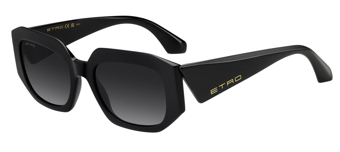 Sunglasses etro 0123/s 807 9o negro rectangular femenino size 55mm - Main view