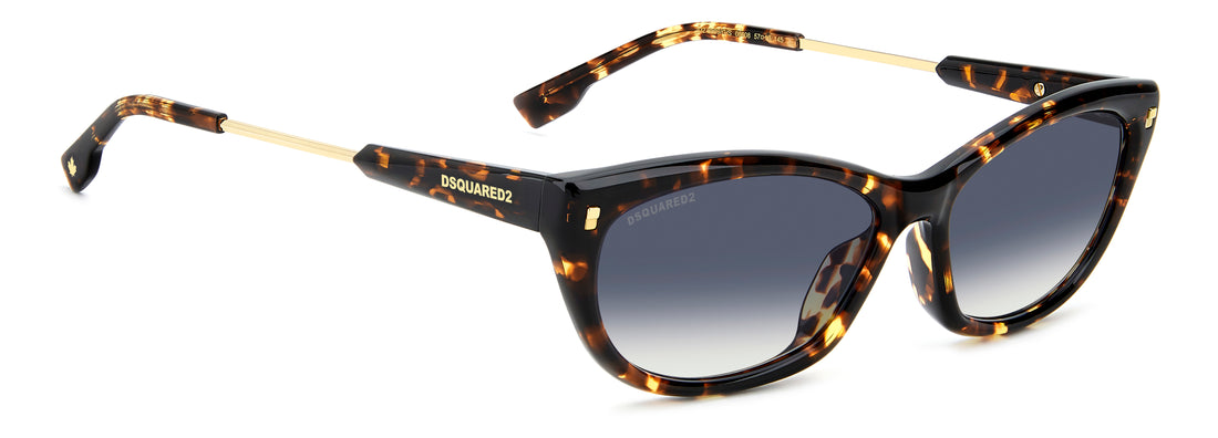 Gafas de sol dsquared2 d2 0209/g/s 086 08 havana cat eye femenino talla 57mm - Vista de detalle