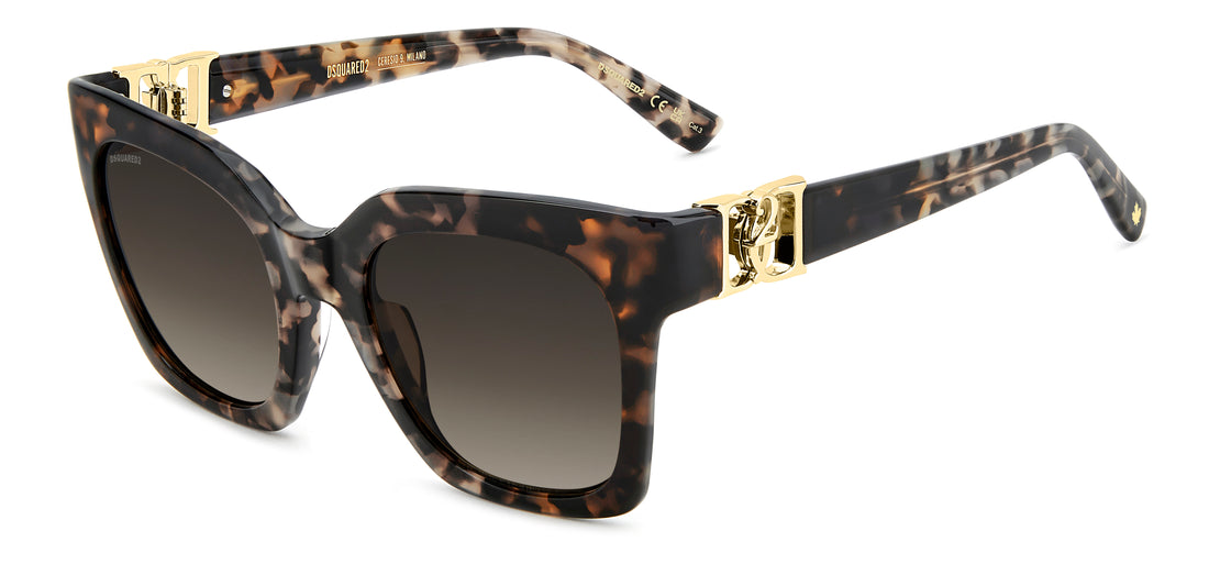 Gafas de sol dsquared2 d2 0207/s 086 ha havana cat eye femenino talla 52mm - Vista principal