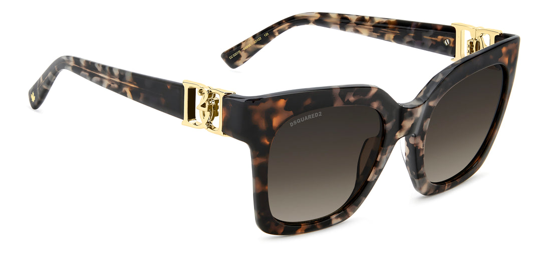 Gafas de sol dsquared2 d2 0207/s 086 ha havana cat eye femenino talla 52mm - Vista de detalle